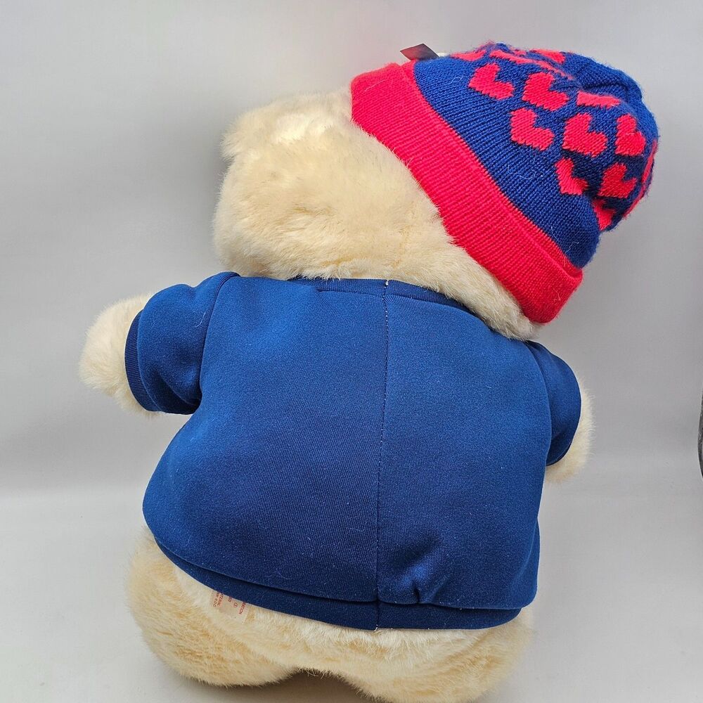 Christmas Bear Plush Stuffed Animal K-Mart 1989 Santas Club TAGS 18" VTG Dan Dee - Picture 9 of 12